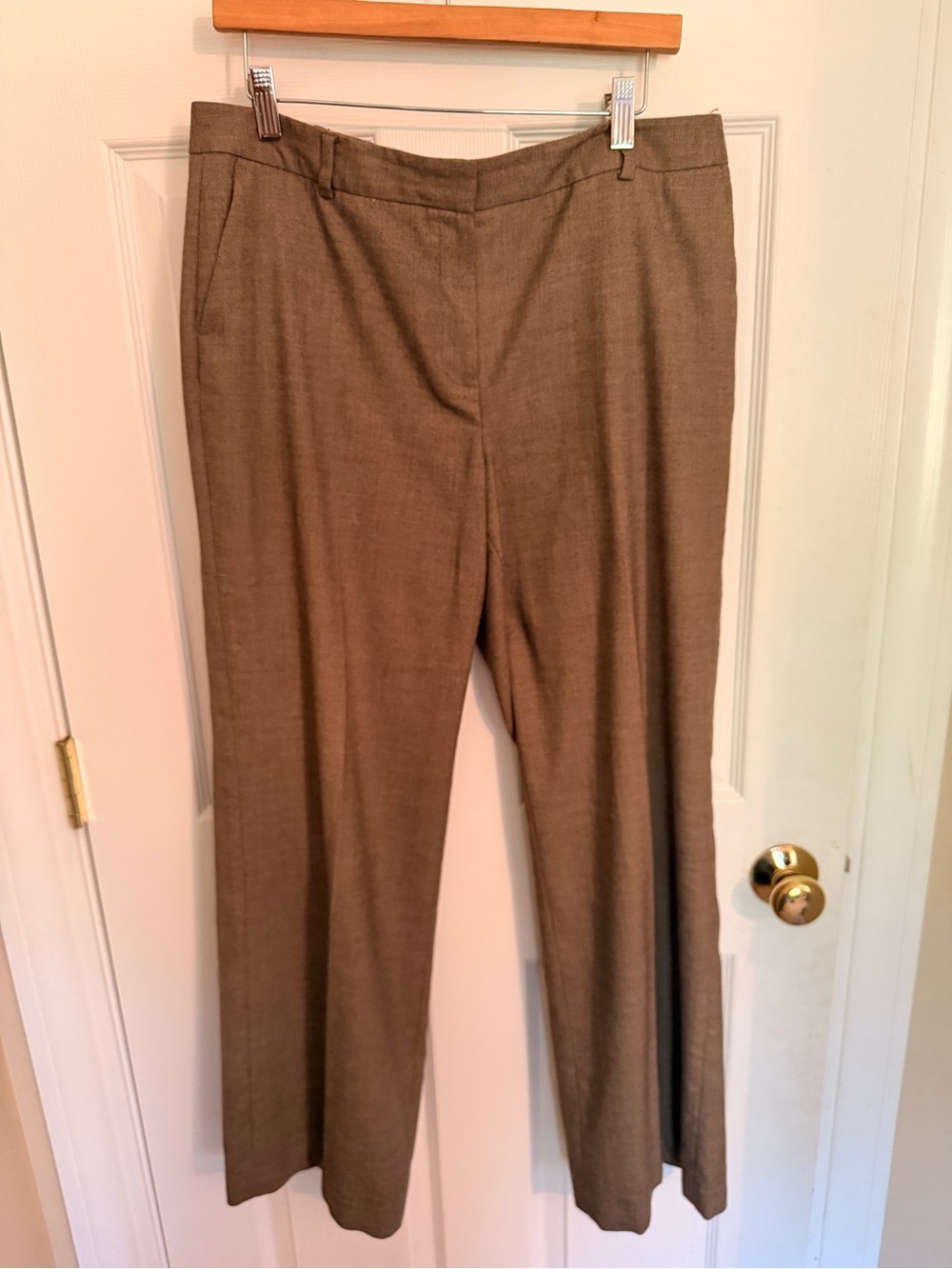 Jones New York Tan Straight Leg Trousers